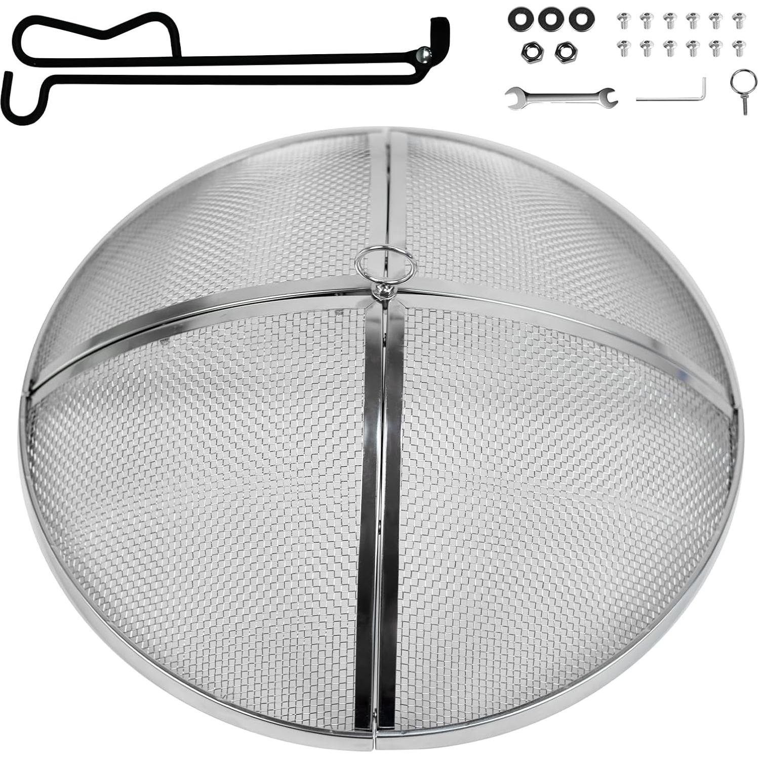 Pantalla Protectora de Fogata Baitedelai 49.5 cm Acero Inoxidable