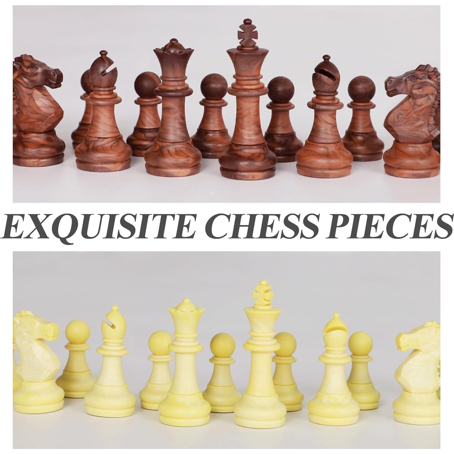 Juego de Ajedrez de Pared Grhonior Vertical Madera 72.4x39.1cm