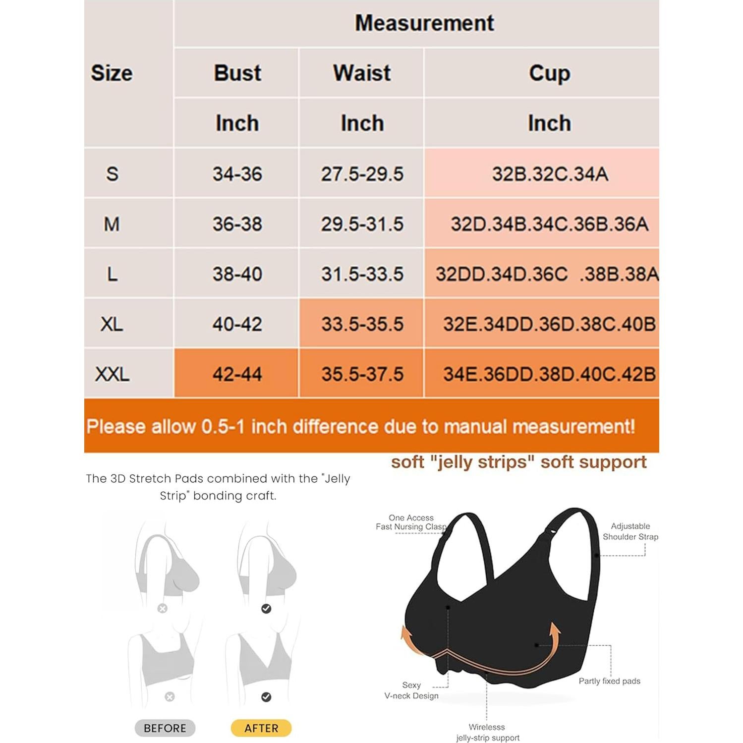 Sostén de Lactancia Avidlove Sin Costuras Ultra Confort