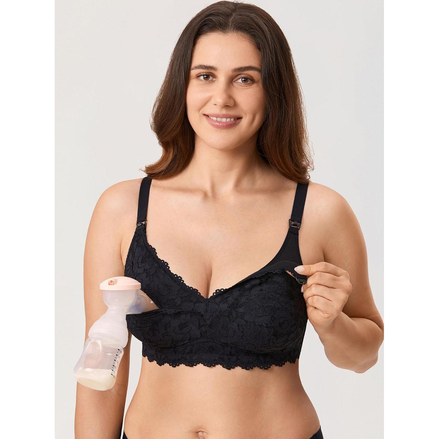 Sostenedor de Lactancia MOMANDA A131 Encaje Negro 34B