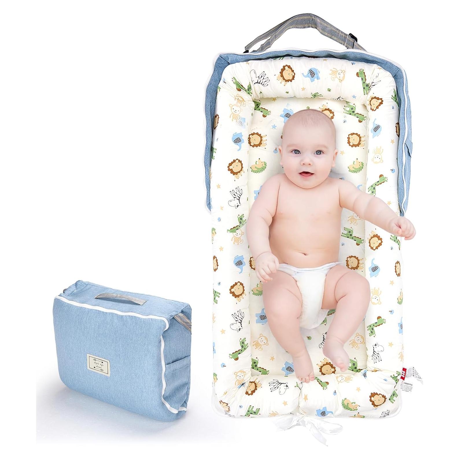 Cojín para Bebés Vervebaby Mundo Animal Azul 75x45 cm