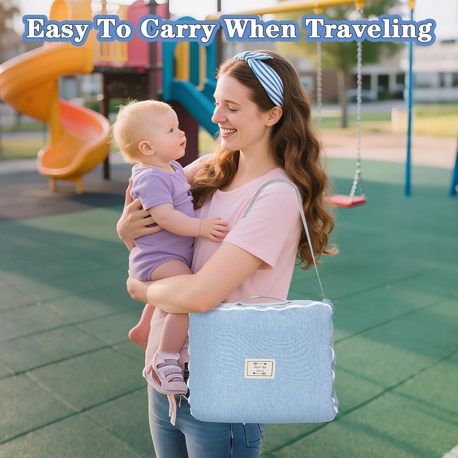 Cojín para Bebés Vervebaby Mundo Animal Azul 75x45 cm