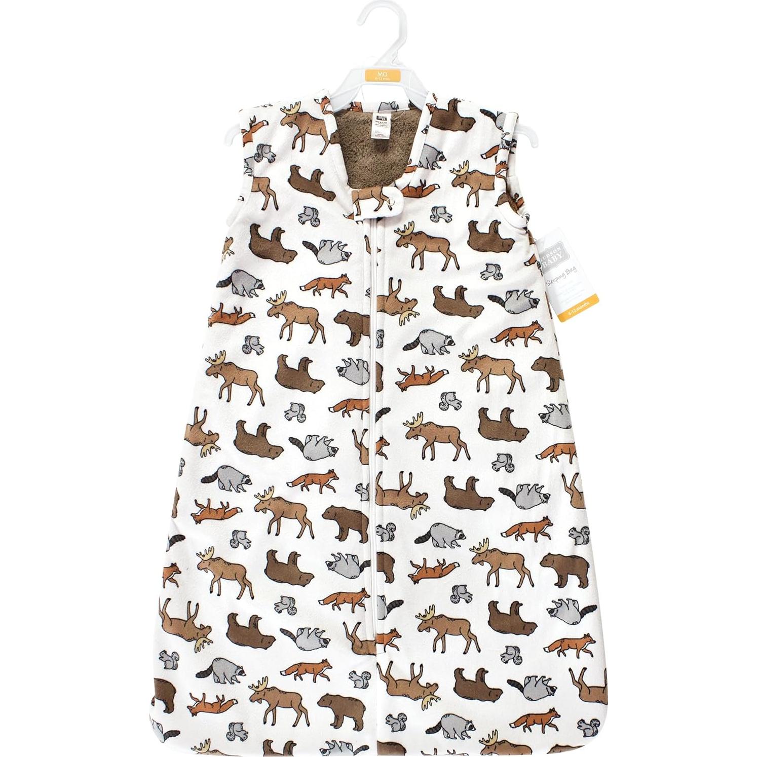 Saco de dormir de peluche Hudson Baby 0-6 meses Aventura Animal