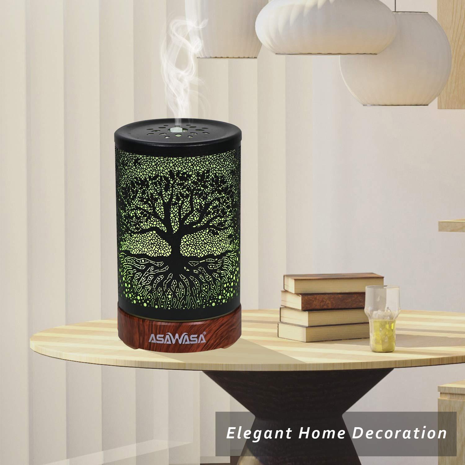 Difusor de Aceite Esencial ASAWASA Banyan con Luz Nocturna