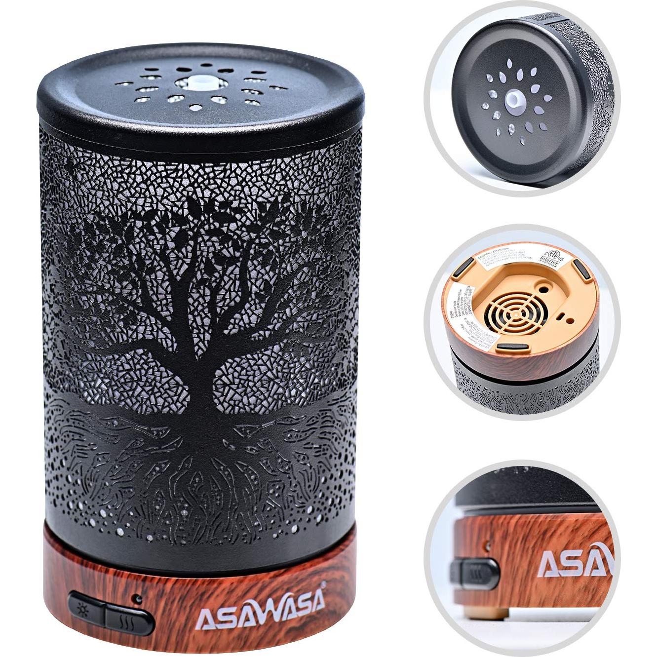 Difusor de Aceite Esencial ASAWASA Banyan con Luz Nocturna