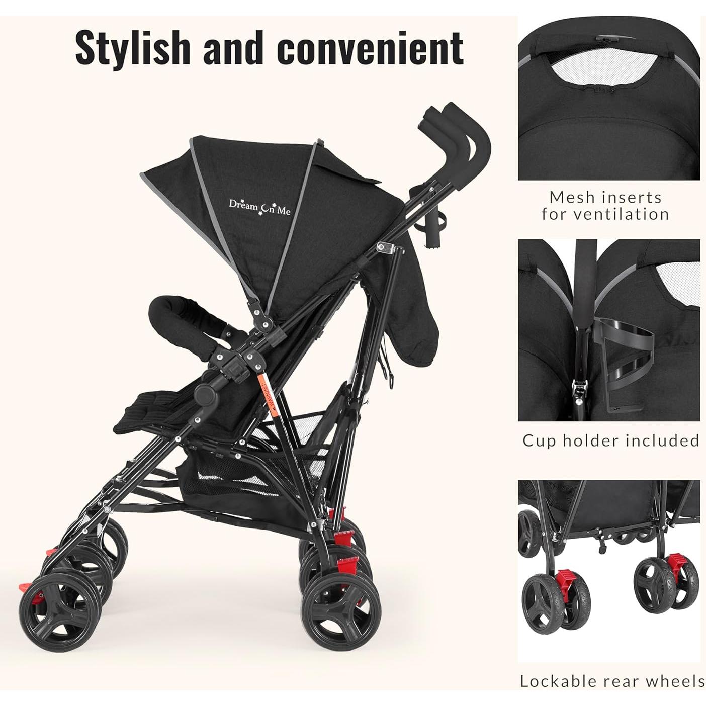 Carrito de Paraguas Doble Volgo Twin Dream On Me Negro