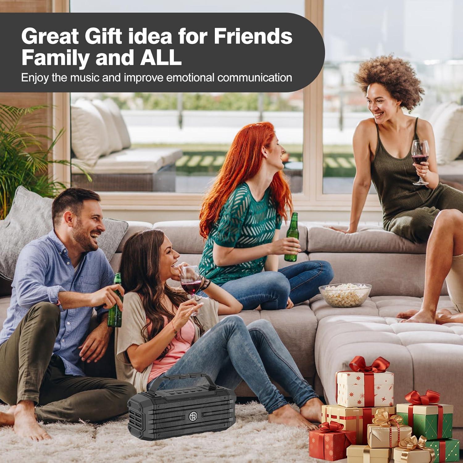 Altavoz Bluetooth K30 120W Portátil Resistente al Agua IPX6