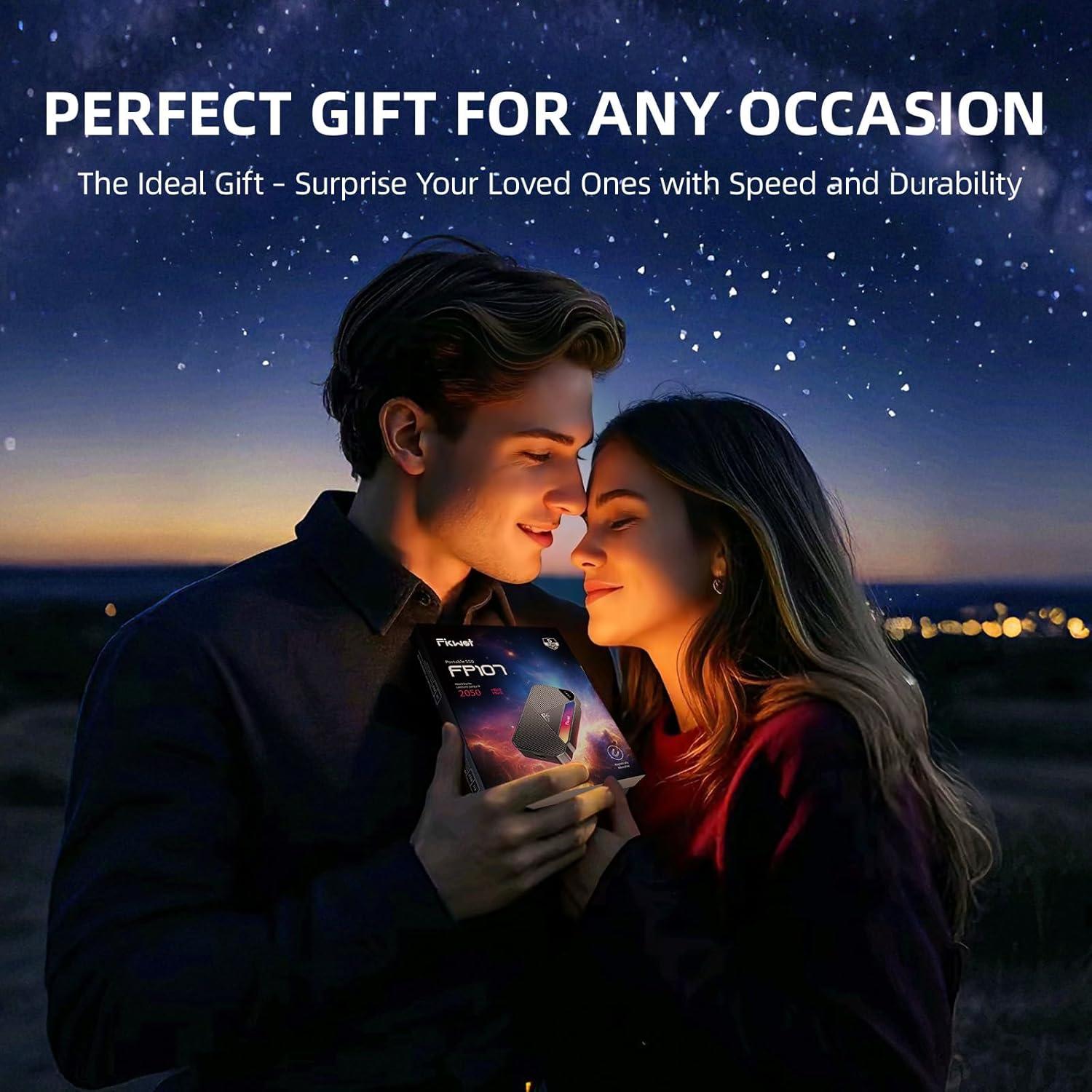 SSD Externo Fikwot FP107 1TB USB 3.2 2050MB/s RGB