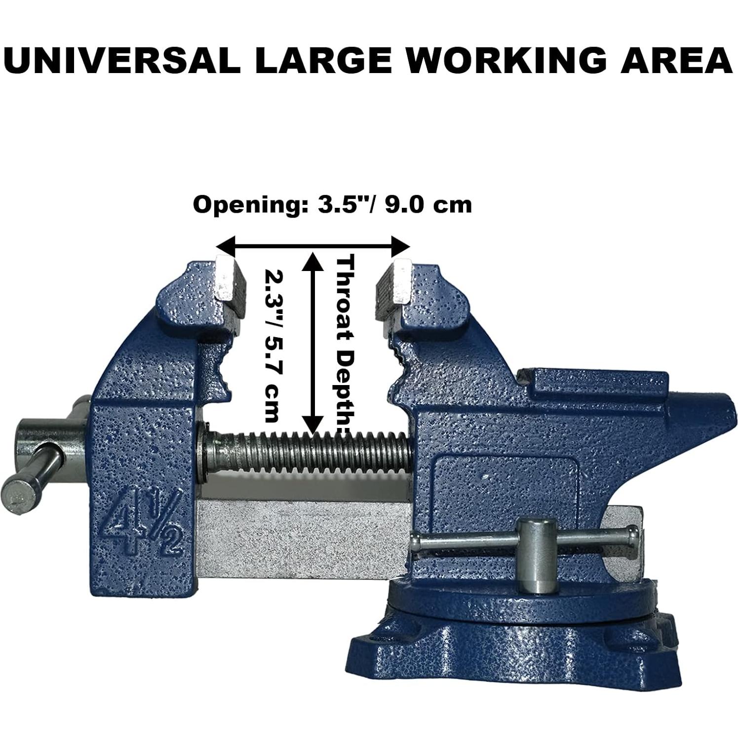 Morsa de Banco PPUMP 11.5 cm Hierro Fundido Azul