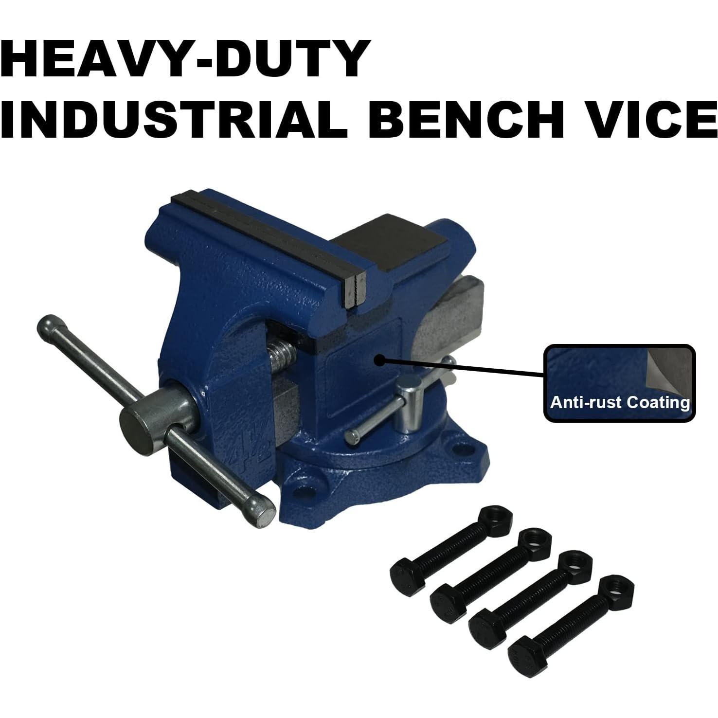 Morsa de Banco PPUMP 11.5 cm Hierro Fundido Azul