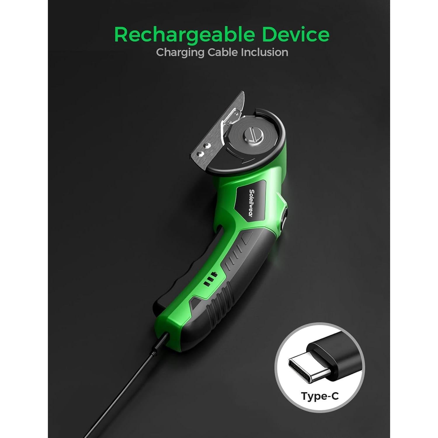 Cortador de Cartón Eléctrico Inalámbrico Soleilwear TY008