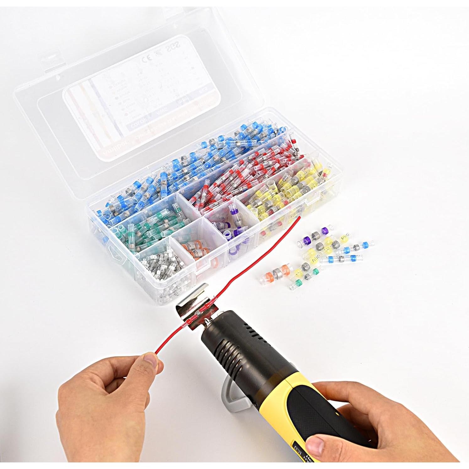 Kit de 520 Conectores de Alambre de Soldadura Amliber