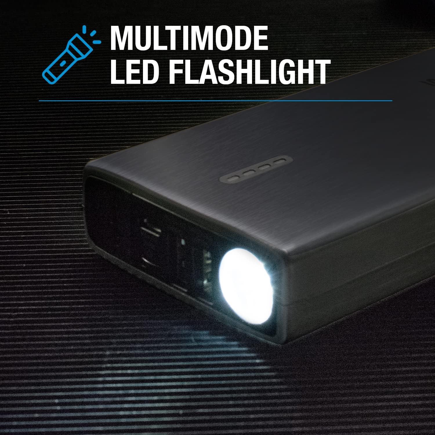 Arrancador de Coche Portátil TYPE S 1000A 8000mAh USB LED