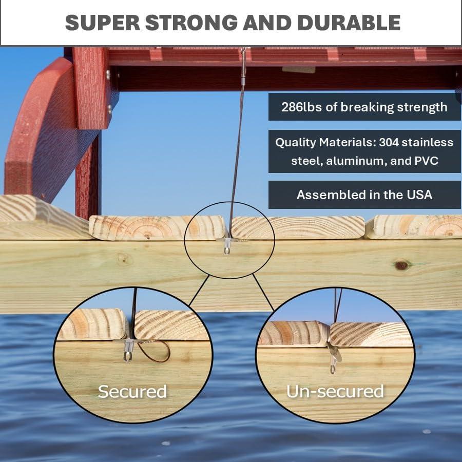 Ancla de Muebles Dock Gorilla - Paquete de 2, Soporta 130 Kg