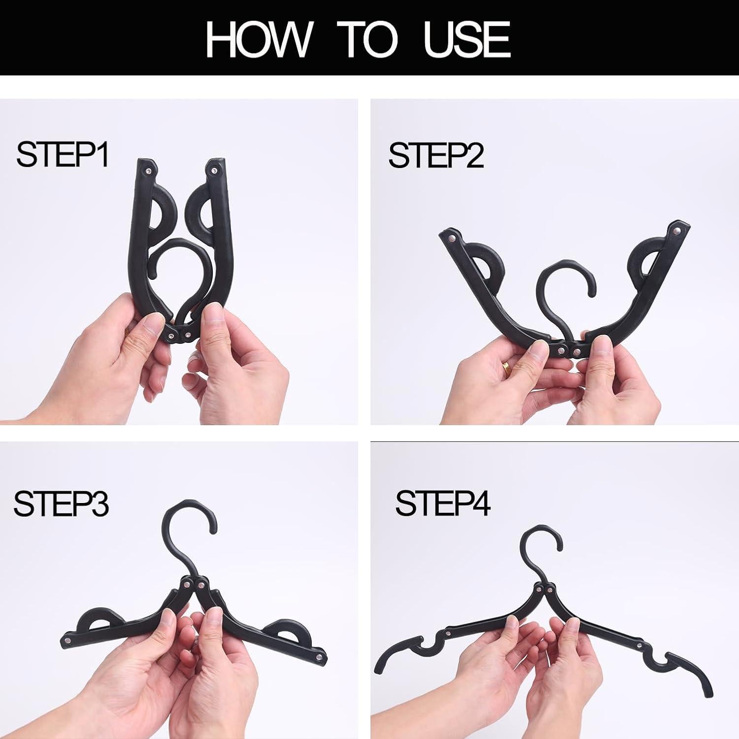 Perchas Plegables Indistar 6pcs Azul Menta para Viaje