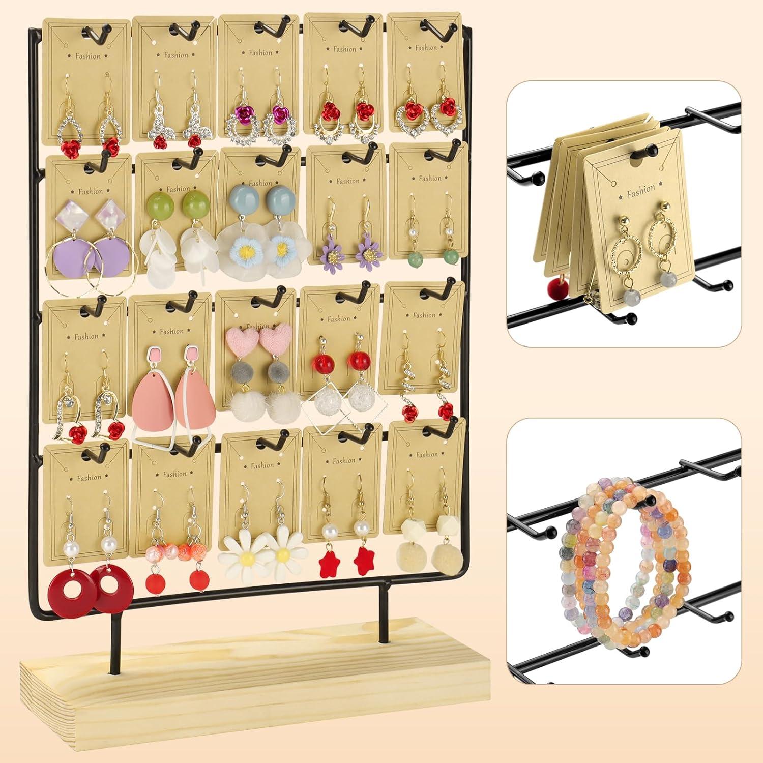 Soporte para Pendientes RNTBWD Negro 4 Niveles 20 Ganchos