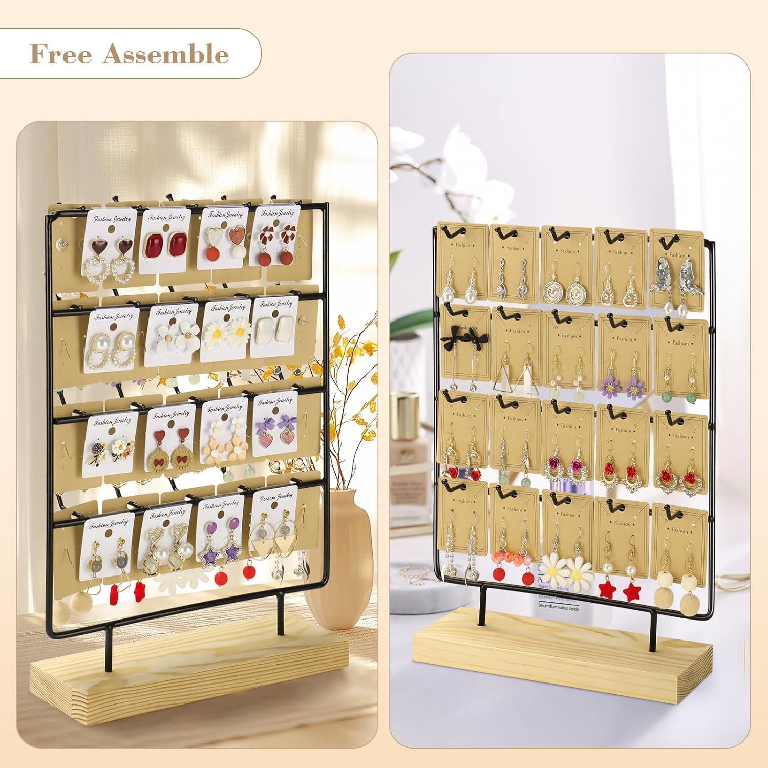 Soporte para Pendientes RNTBWD Negro 4 Niveles 20 Ganchos