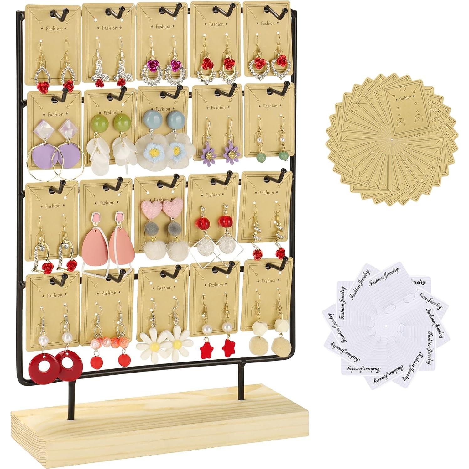 Soporte para Pendientes RNTBWD Negro 4 Niveles 20 Ganchos