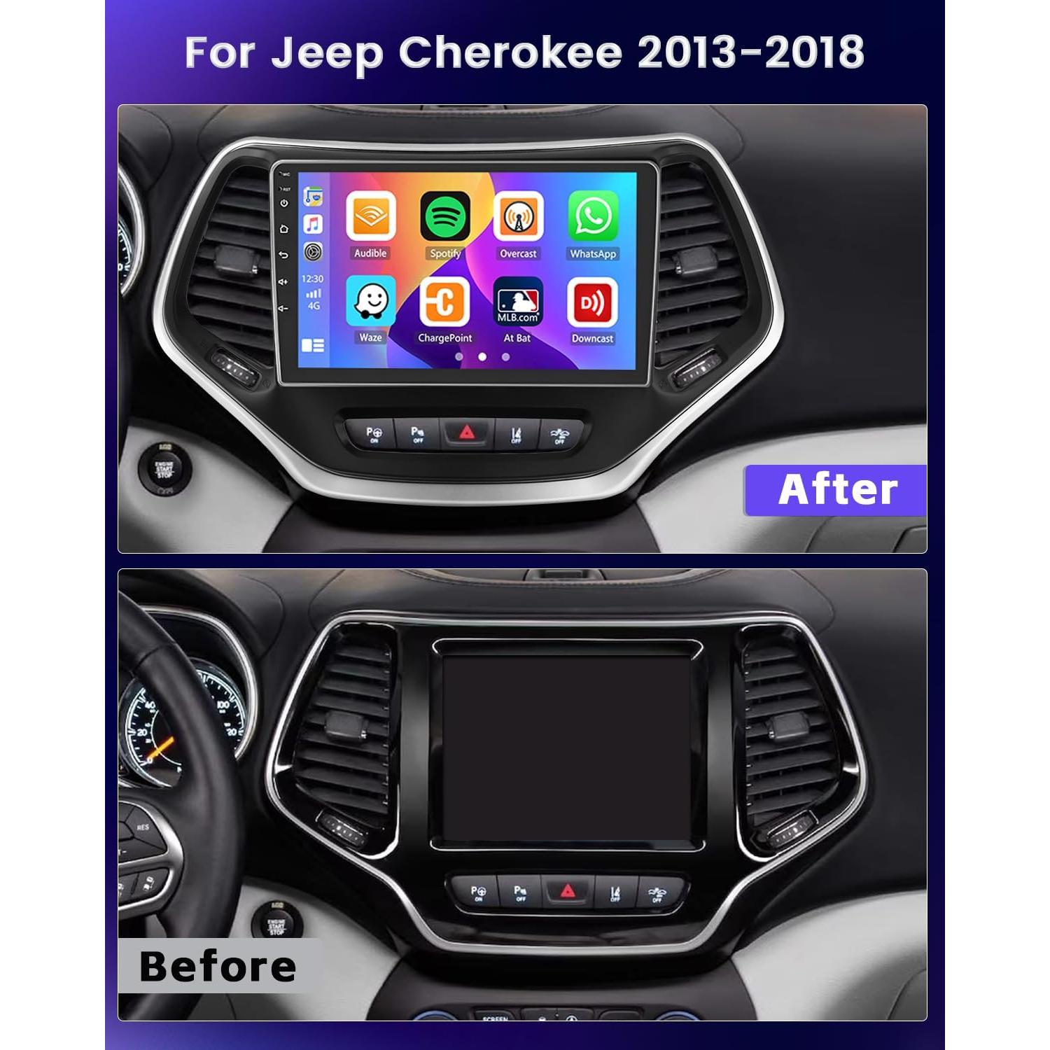 Estéreo Android Hikity 2+64GB para Jeep Cherokee 2013-2018