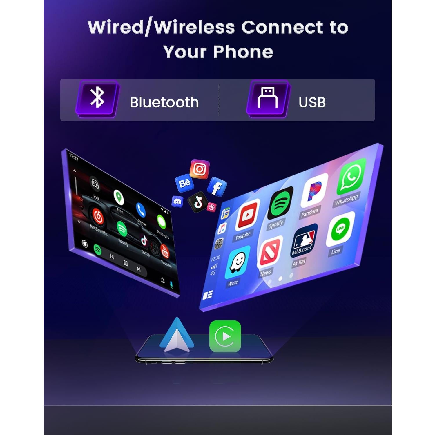 Estéreo Android Hikity 2+64GB para Jeep Cherokee 2013-2018