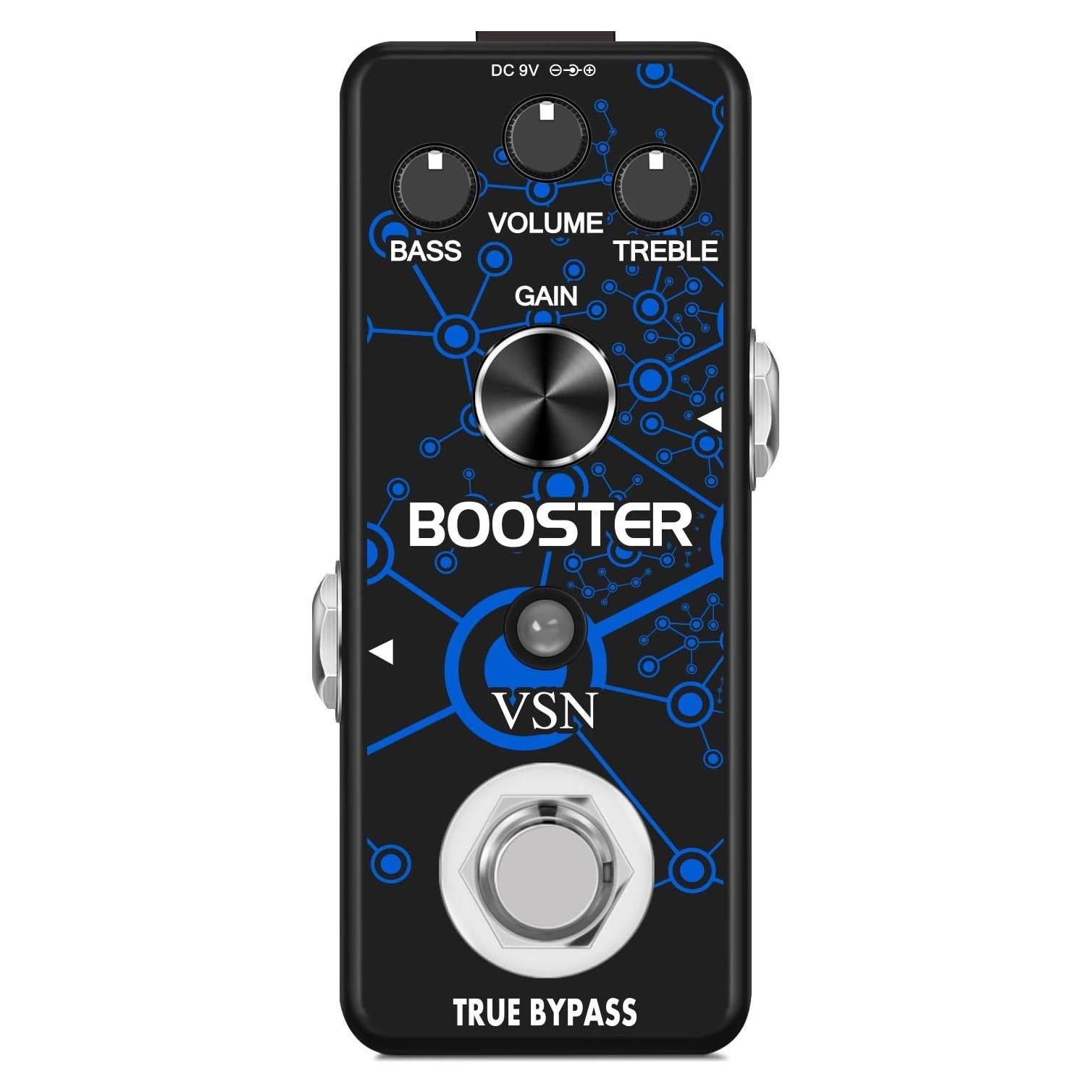 Pedal de Efecto Booster VSN 20dB Limpio True Bypass