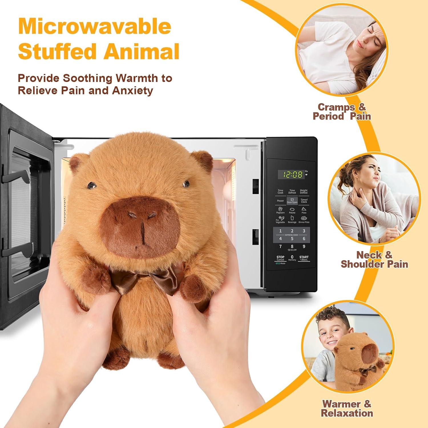 Animal de Peluche Calentado Ditucu Capibara Marrón 22.86cm