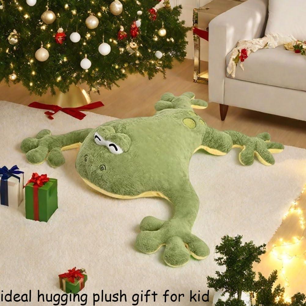 Peluche Rana Verde Gigante Huniupore 60cm Suave y Abrazable