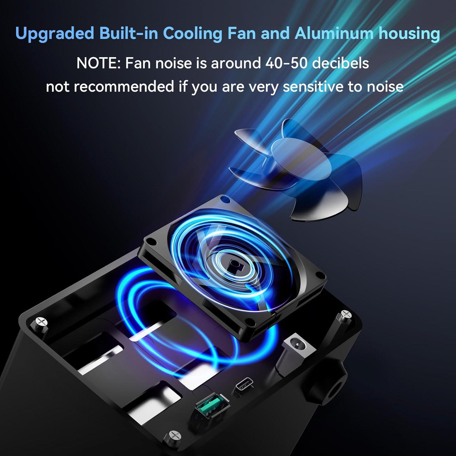 Caja Doble para Disco Duro Cenmate 2 Bahías 10Gbps USB 3.2