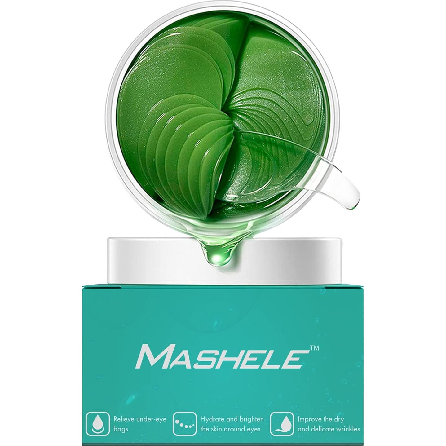 Mascarillas de Gel para Ojos MASHELE con Colágeno y Aloe Vera - 60 Pcs