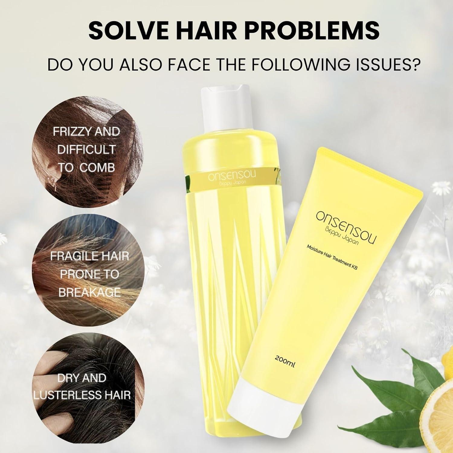 Champú y Acondicionador Anti Frizz Kabasu - 480ml - Natural