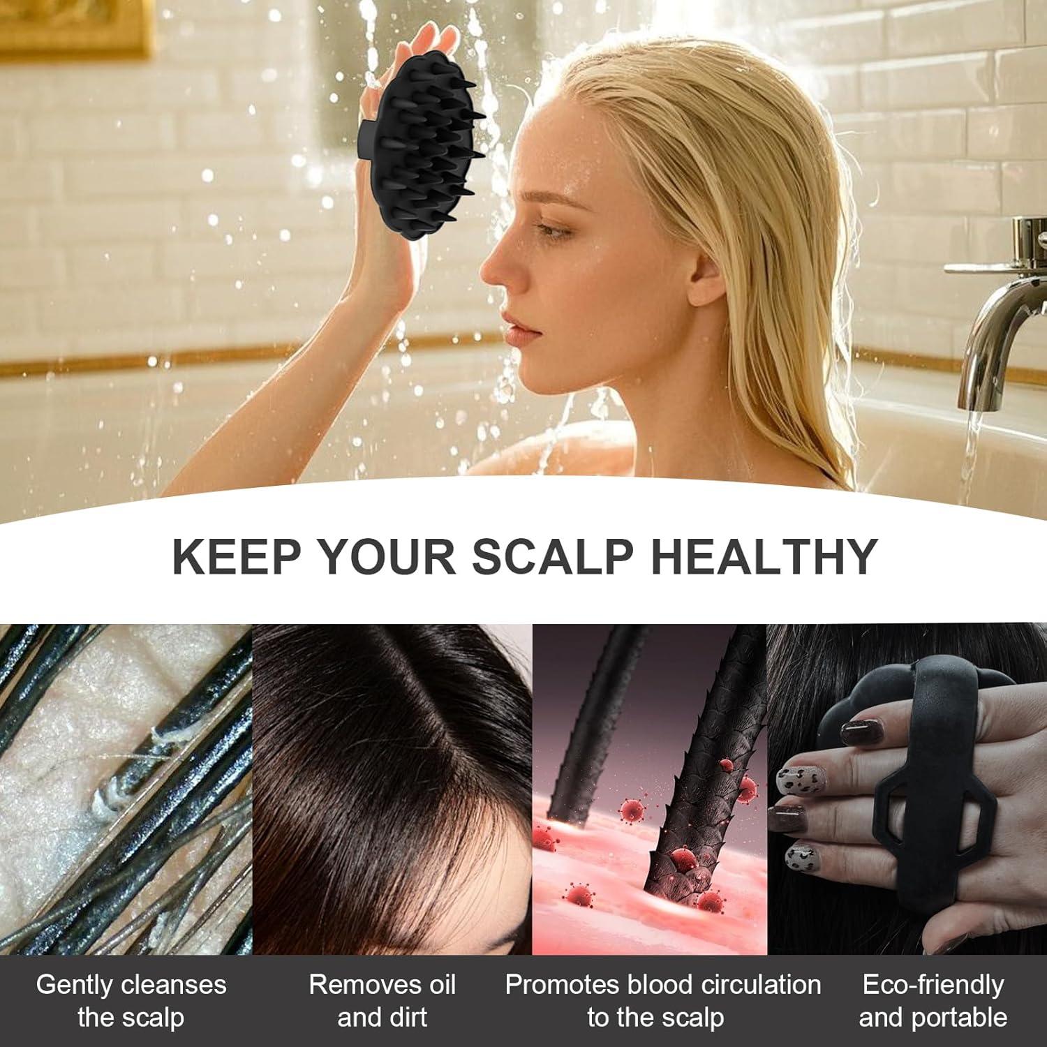 Cepillo de Masaje para Cuero Cabelludo OsiKin - Silicona Suave