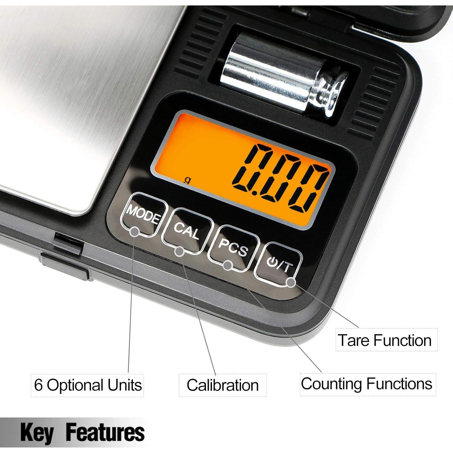 Balanza Digital de Bolsillo Fuzion 200g/0.01g con LCD