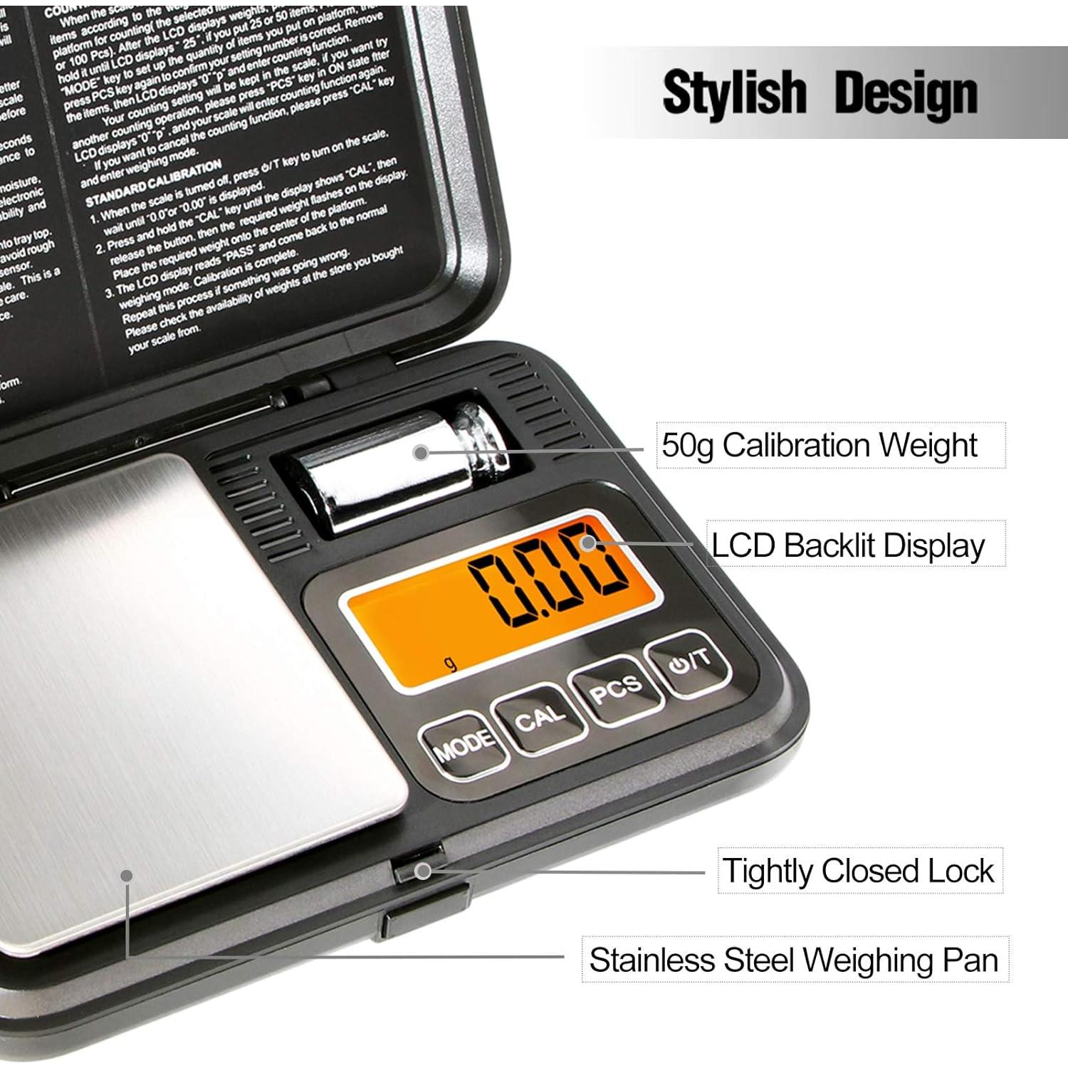 Balanza Digital de Bolsillo Fuzion 200g/0.01g con LCD