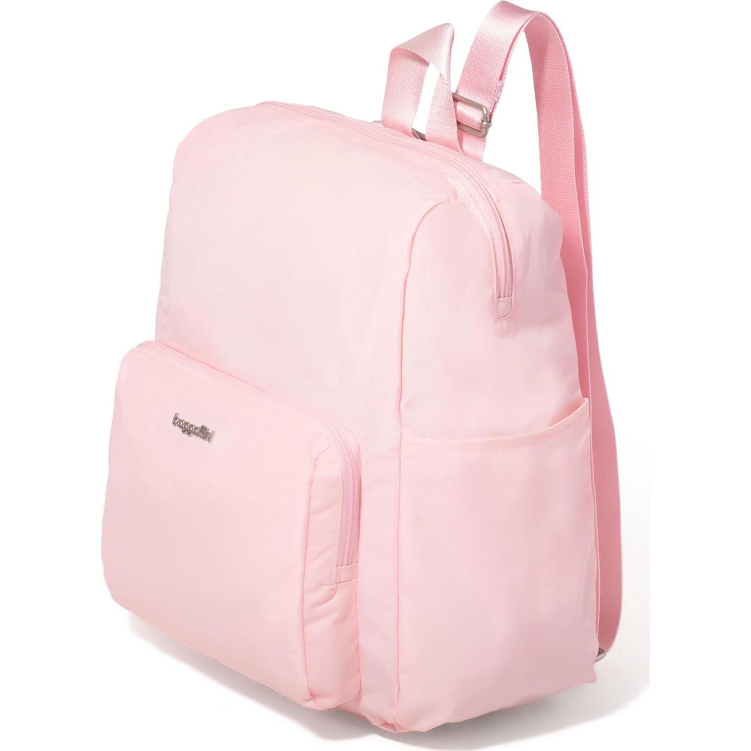 Mochila de viaje plegable Baggallini Nylon Rosa 34.93x28.58 cm