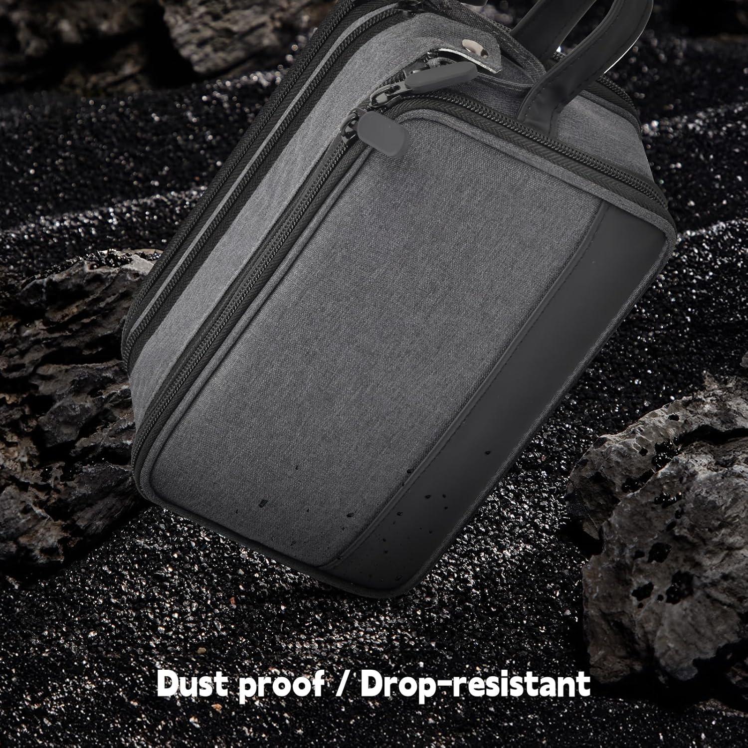 Estuche Organizador de Cables SAIKA 21.1x10.2x13.2cm Negro