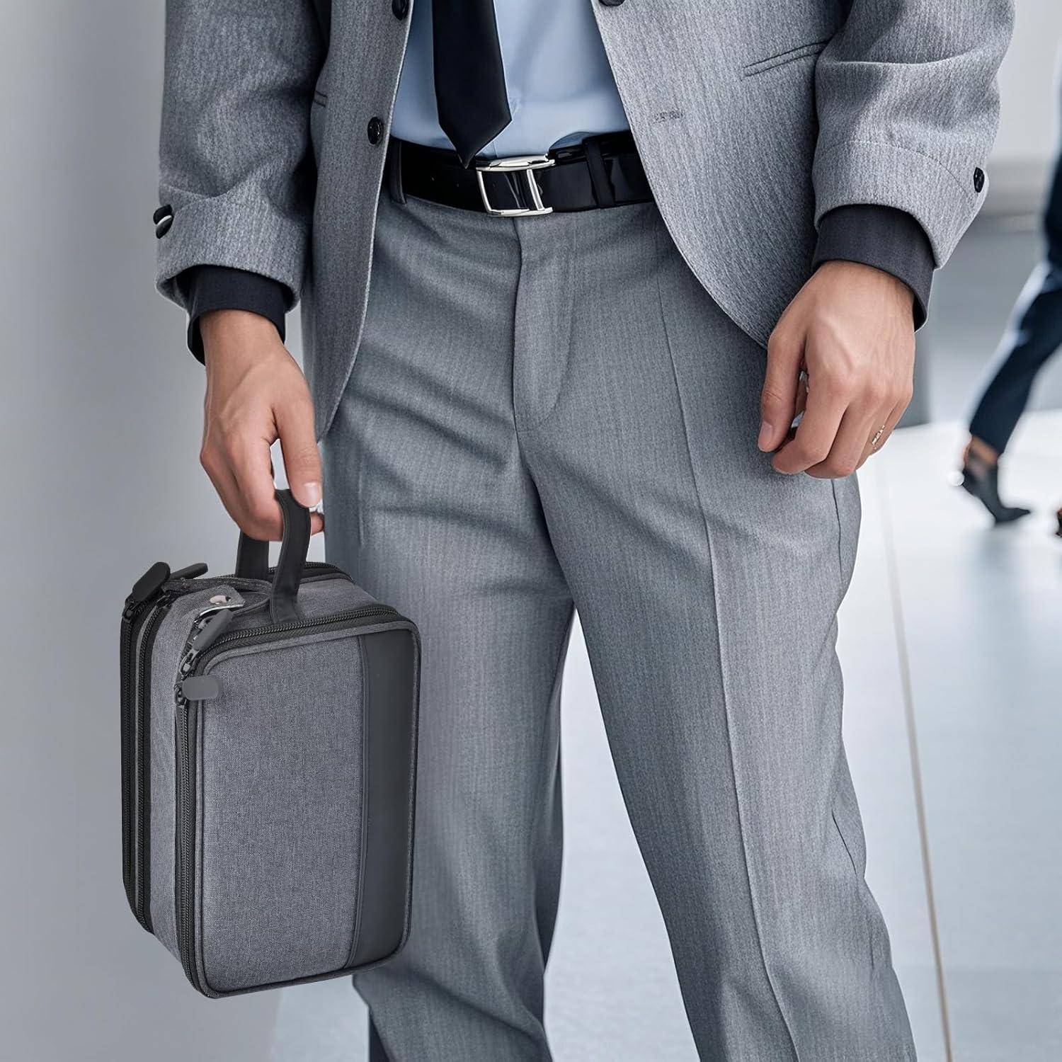 Estuche Organizador de Cables SAIKA 21.1x10.2x13.2cm Negro