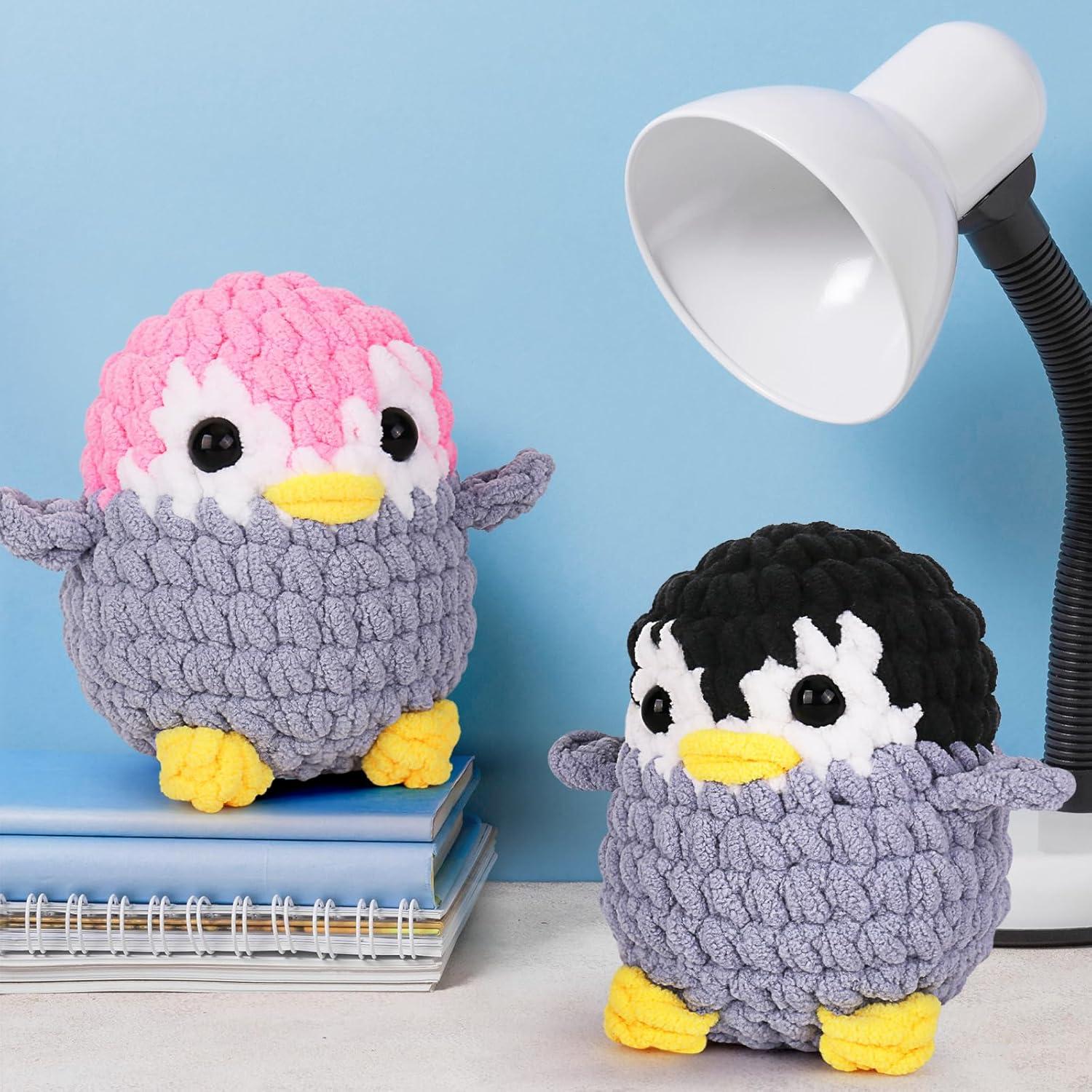 Kit de Crochet para Principiantes Crochetta - 2 Pingüinos