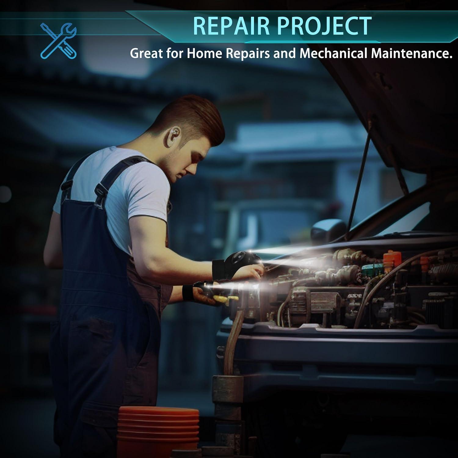 Guantes de Linterna LED LUCDNC para Hombres - Regalo Único