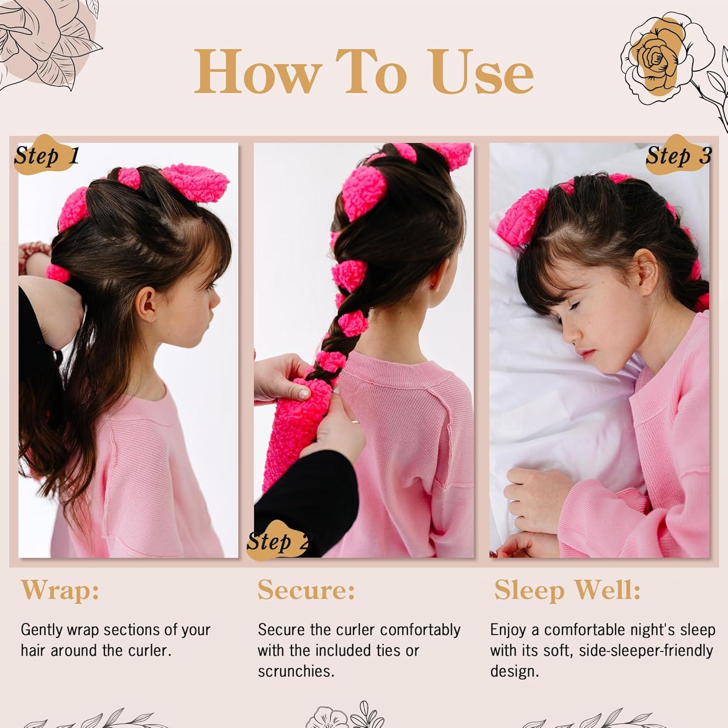 Rizador de Cabello Sin Calor BlairCo Negro 76.2cm para Dormilones