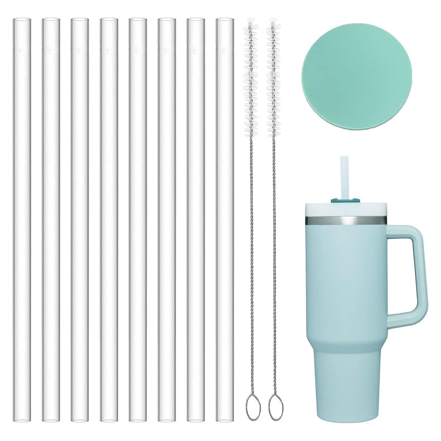 Greant 8 Pajitas de Silicona 30.48 cm para Taza Stanley