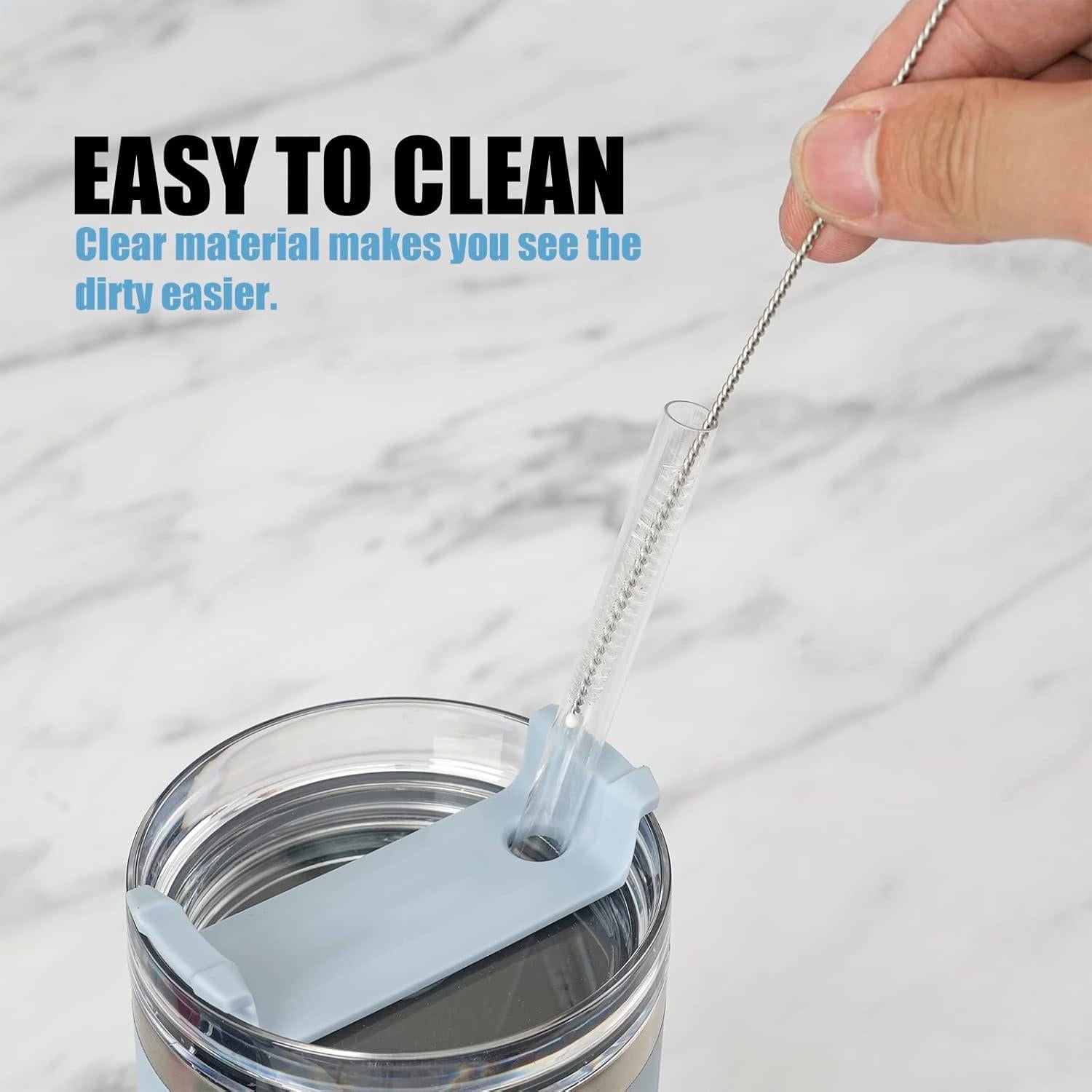 Greant 8 Pajitas de Silicona 30.48 cm para Taza Stanley