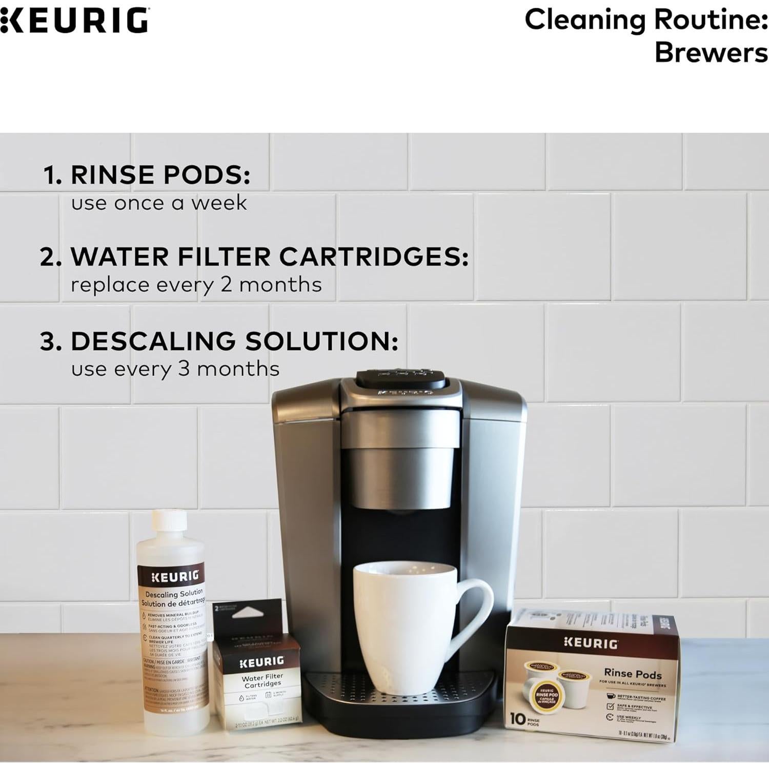 Cartuchos de Filtro de Agua Keurig 2-Pack, Carbón Activado