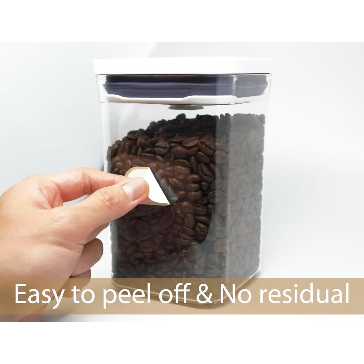 Etiquetas de Cocina Removibles Chubbiee 64 Piezas Impermeables