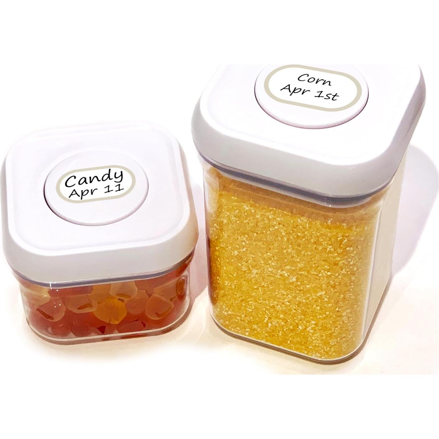 Etiquetas de Cocina Removibles Chubbiee 64 Piezas Impermeables