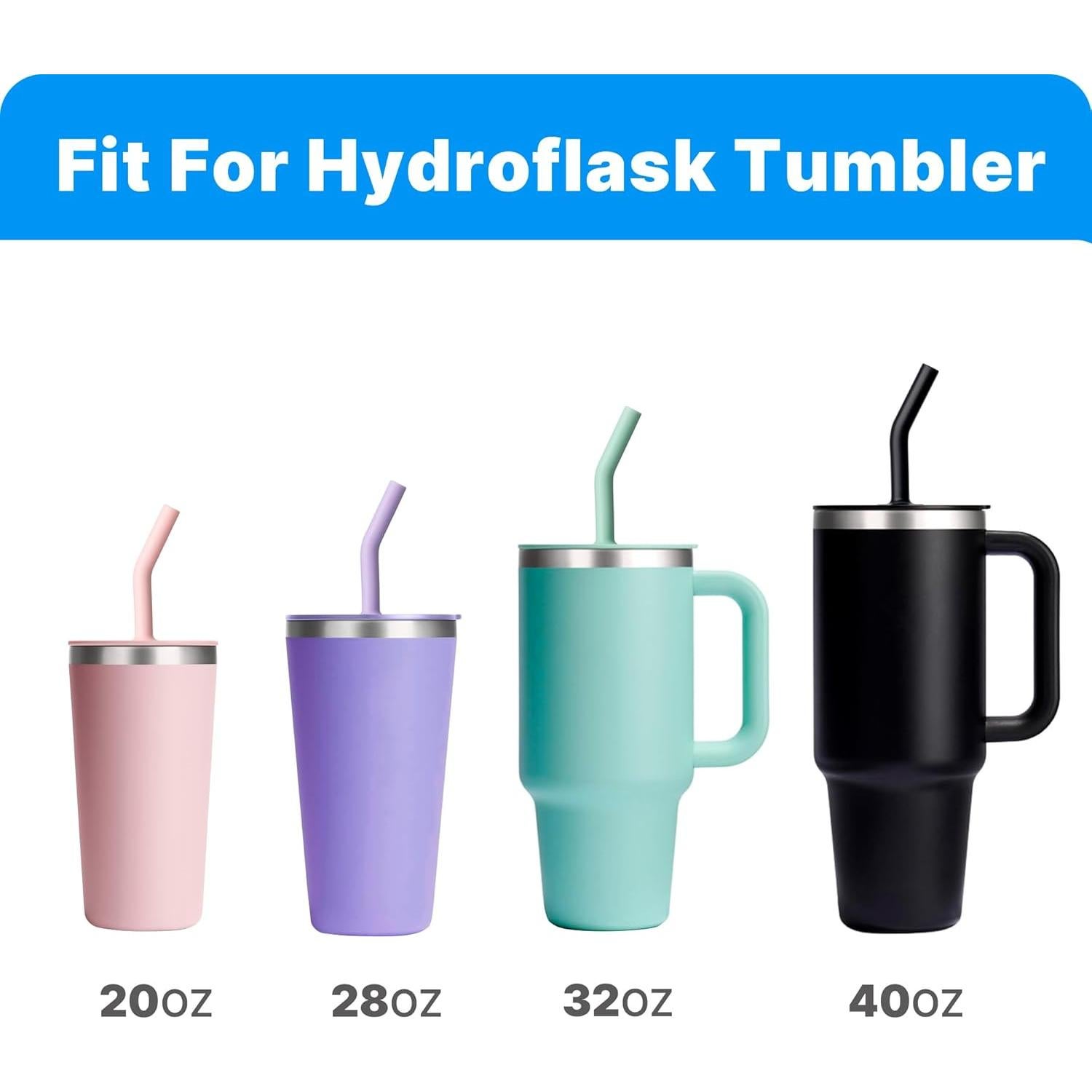 Popote de Silicona Reemplazo Bluwing para Taza Hydro Flask 40oz