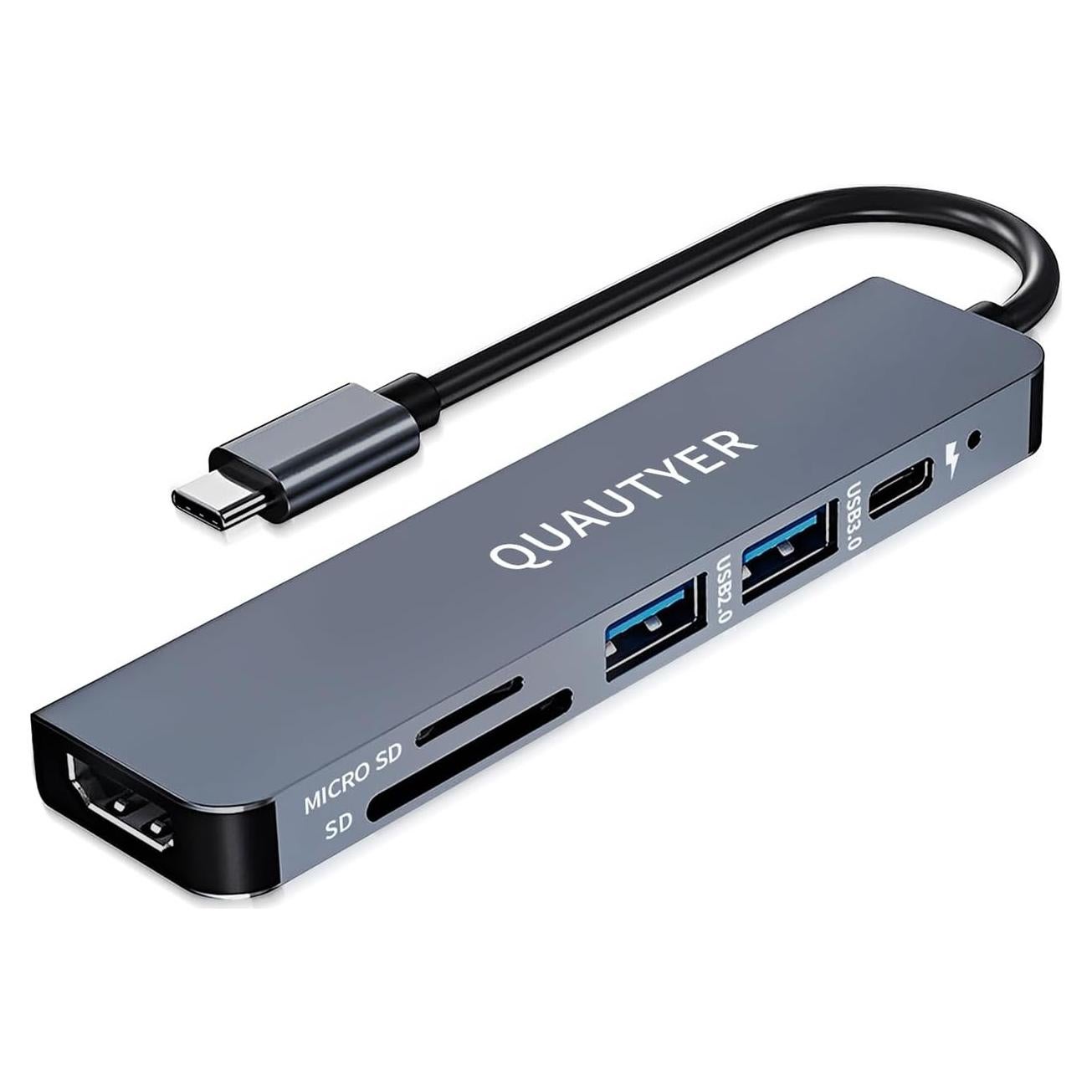 Adaptador Multiport USB C QUAUTYER para MacBook 4K HDMI