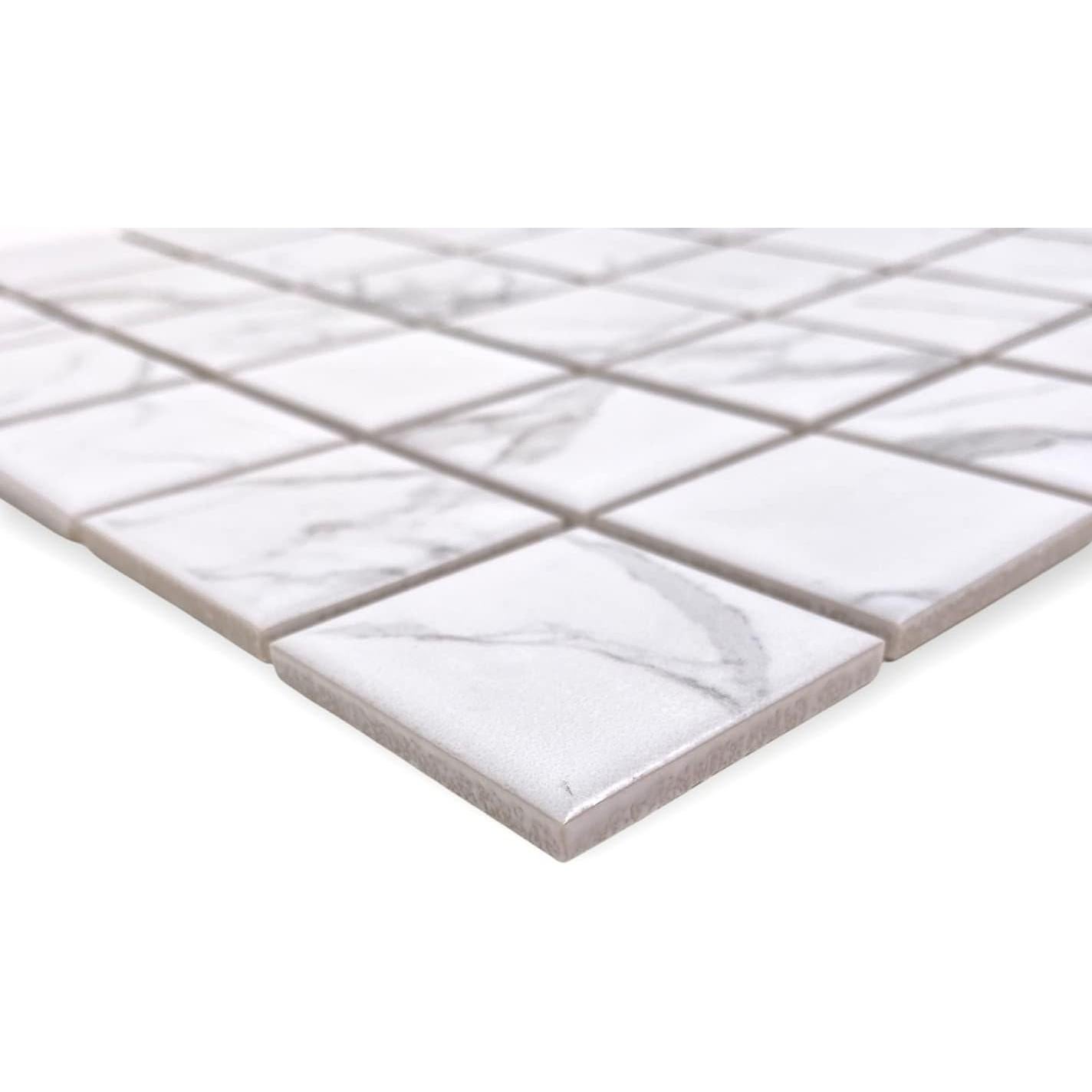 Azulejo de Porcelana Tenedos Satori Blanco Gris Mate 5 Hojas