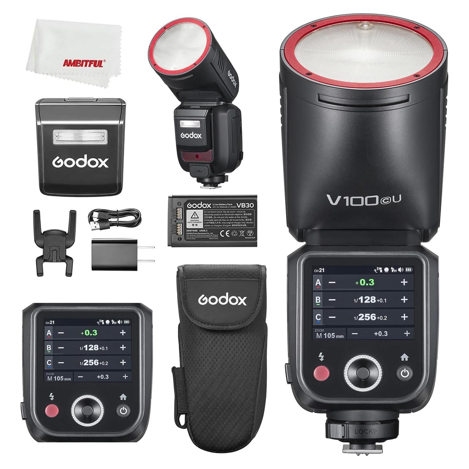 Flash Godox V100C 100Ws TTL para Cámara Canon