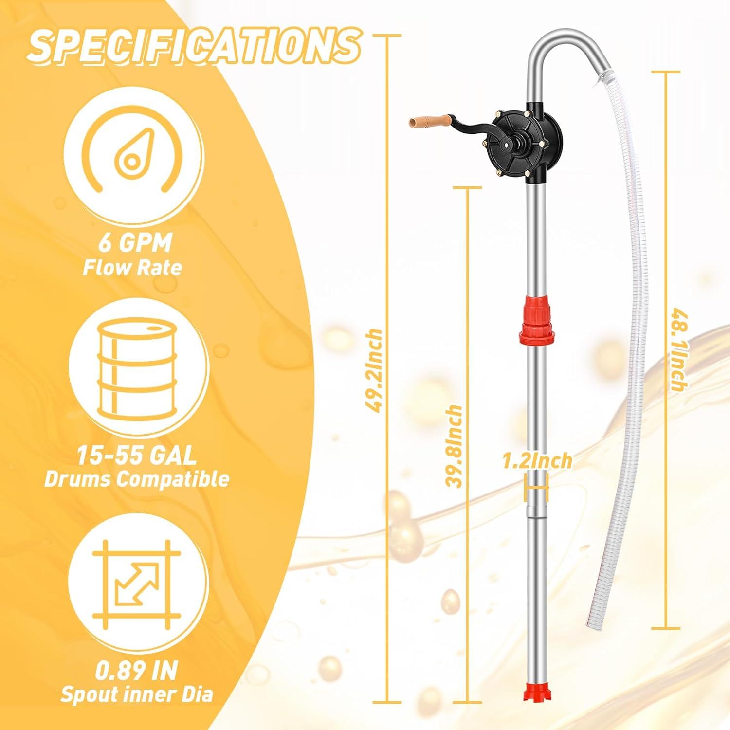 Bomba Manual de Tambor PARGAGAM 55 Galones 22.7 L/min