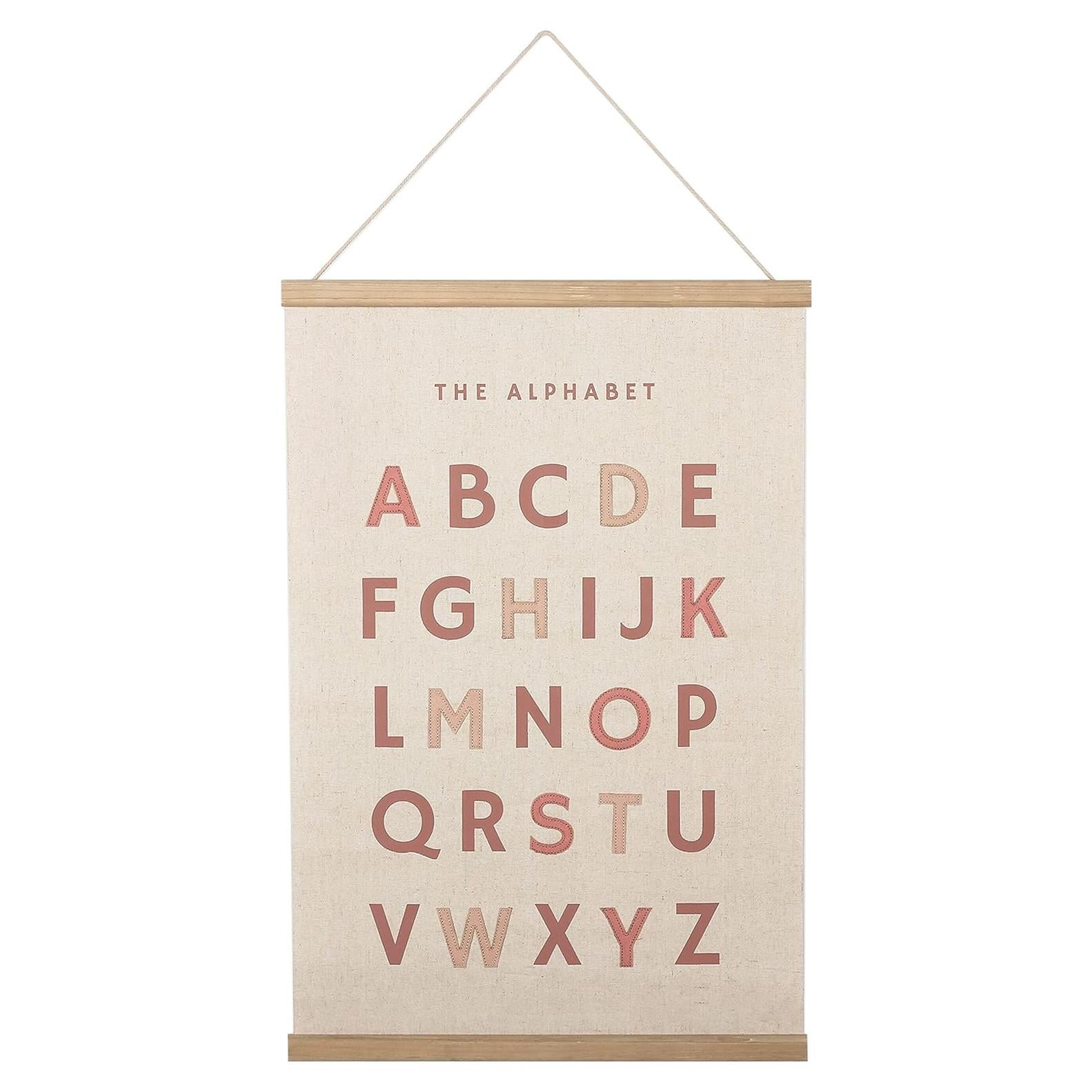 Póster Bordado Alfabeto Bon et Beau 40x61 cm Decoración Infantil